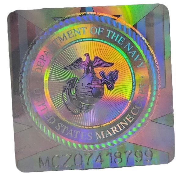 United States Marine Corps Alumni Metal License Plate Frame (Licensed Product) - Picture 2 of 2